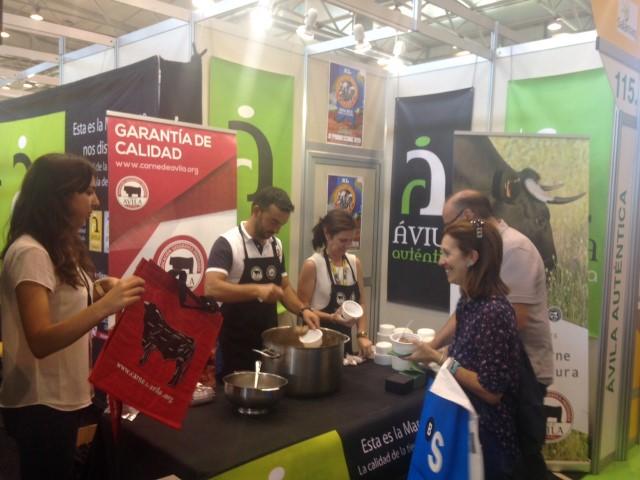 Carne de Ávila en Salamaq 2015. Degustación de productos grastronómicos de Ávila