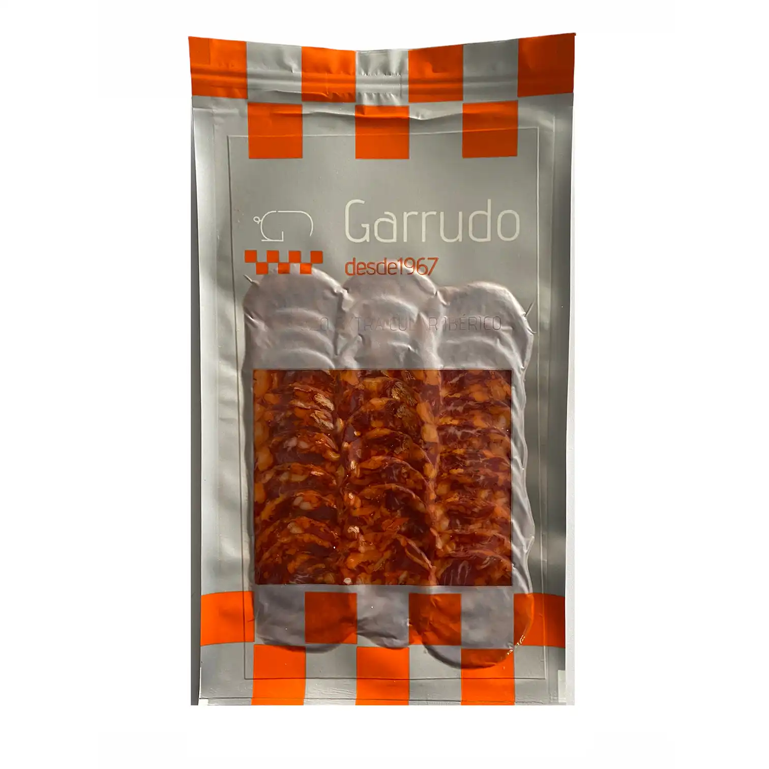 Envase de chorizo extra ibérico de Embutidos y Jamones Garrudo Benito