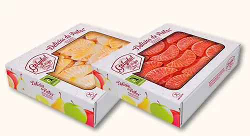 Delicias de frutas dulces. Gominolas Golydul