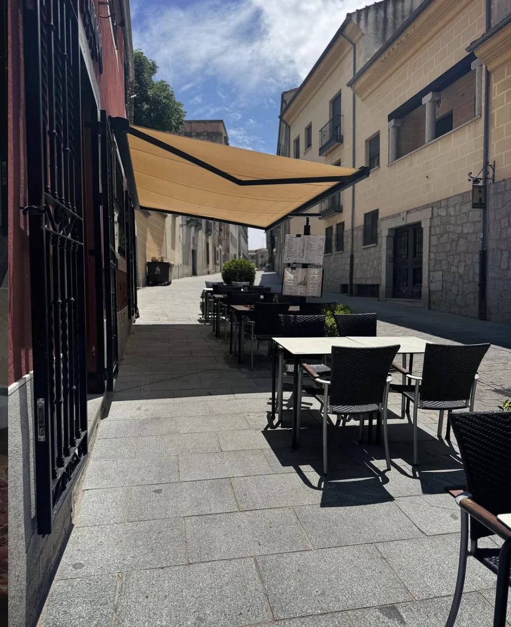 terraza del restaurante El Viejo Marques