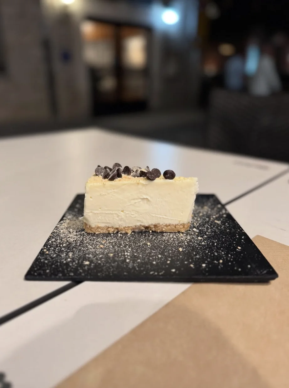 tarta de queso de chocolate blanco